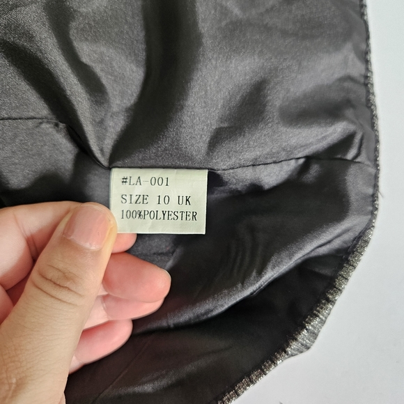 Lavish Alice | Rare | Metallic and Stripe Collarless Cape Blazer | Size 10 - Picture 11 of 13